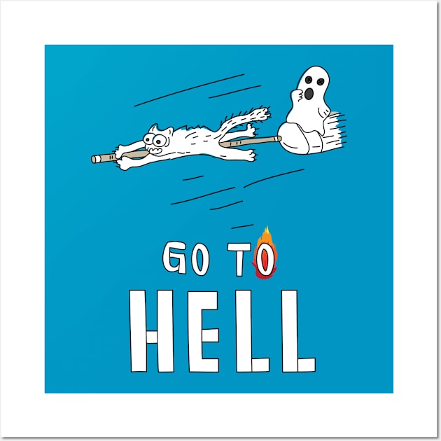 Go to Hell Wall Art by AVEandLIA